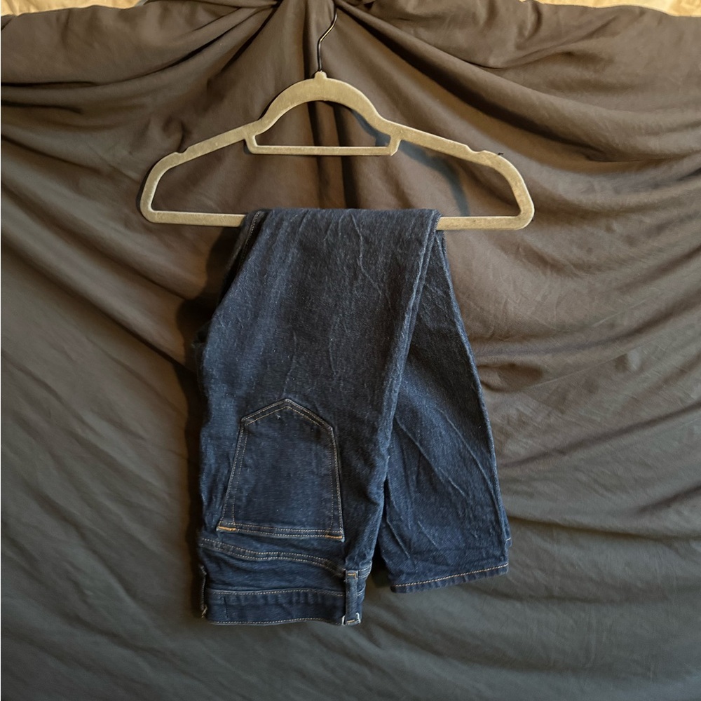 Dark Blue Denim Jeans-Abercrombie